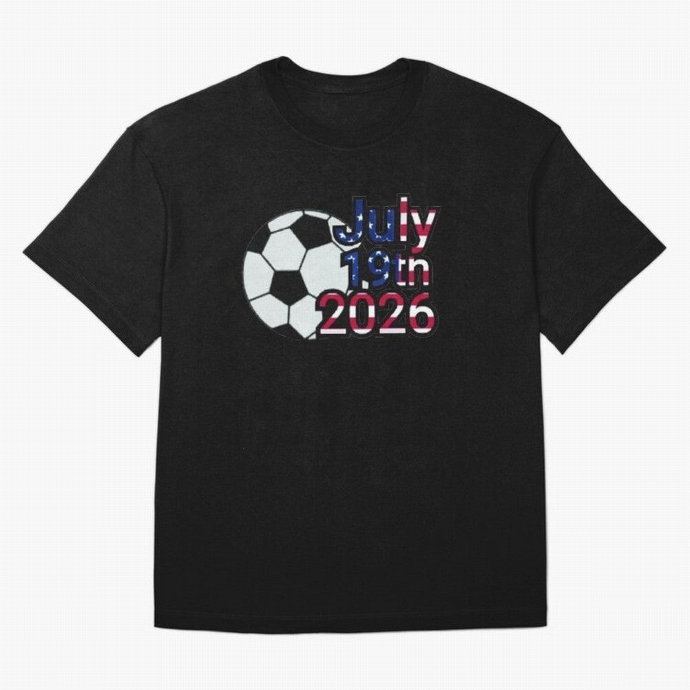 2026 USA Oversized T-Shirt Elevate FIFA World Cup 2026 for Fans of Haaland and Mbappe and Brazil, Portugal and Argentina, Bringing Football History, Final Match Energy, Crowd Noise and Once in a Lifetime Moments; Ideal for Passionate Fans Who Love