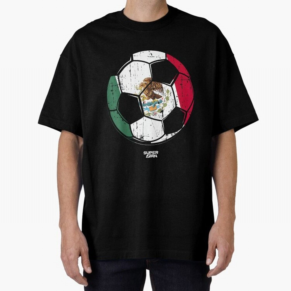 2026 Mexico Soccer Fan World Cup Oversized T-Shirt Celebrate Global Football Passion for FIFA World Cup 2026 USA Canada Mexico, Filled with Messi and Cristiano Ronaldo, England, France and Netherlands, Match Day Excitement, Supporter Culture,
