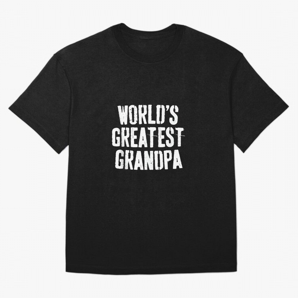Mens World's Greatest Grandpa Shirt Papa Men Fathers Day Oversized T-Shirt Relive the Noise and Pride of Match Day Hype around FIFA World Cup 2026 Group Stage, Neymar, Portugal, Spain and Germany, Classic Soccer Heritage, Championship Pressure, Fan