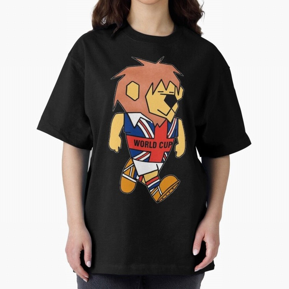 World Cup Willie 1966. Oversized T-Shirt Bring International Match Energy to FIFA World Cup 2026 USA Canada Mexico for Fans of Messi, Neymar and Mbappe and Brazil, Bringing Game Day Rituals, Football Legends, Country Pride and the Road to the