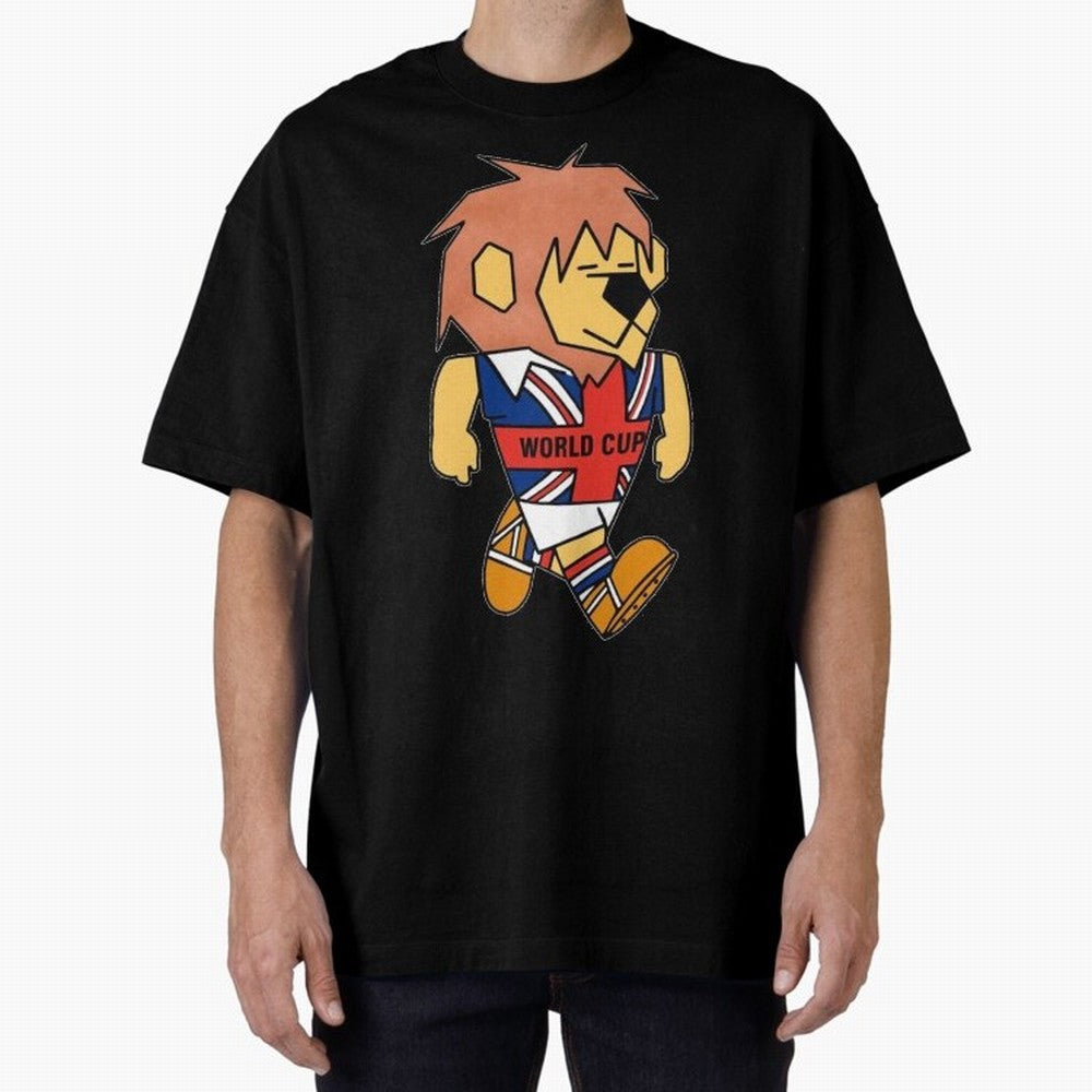 World Cup Willie 1966. Oversized T-Shirt Bring International Match Energy to FIFA World Cup 2026 USA Canada Mexico for Fans of Messi, Neymar and Mbappe and Brazil, Bringing Game Day Rituals, Football Legends, Country Pride and the Road to the