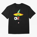 Mexico 86 Oversized T-Shirt Follow the Road to FIFA World Cup 2026 Spirit, Capturing Argentina and Brazil, Messi, Stadium Chants, National Pride, Trophy Dreams and Unforgettable Football Memories; Great for Watch Parties, Sports Bars, Family