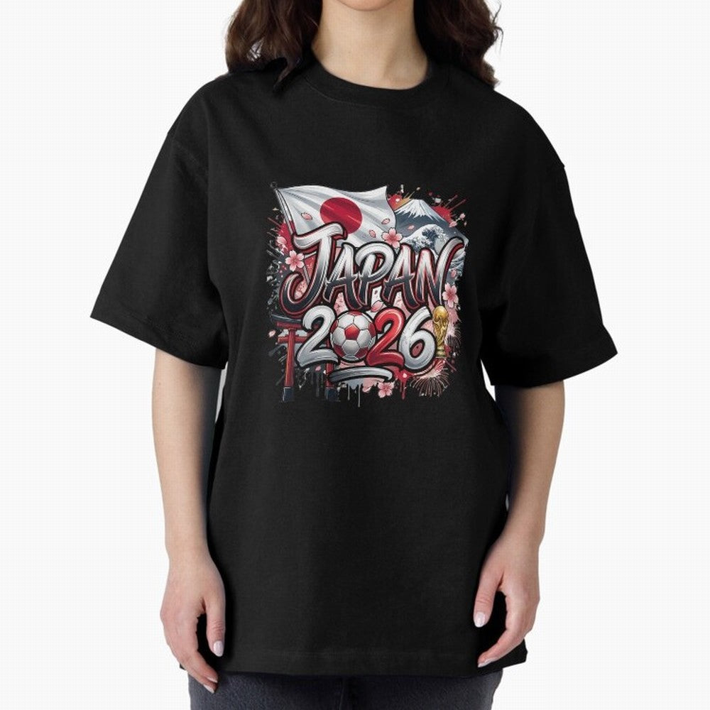 Japan World Cup 2026 Football Legacy Oversized T-Shirt Feel the Heartbeat of Match Day Hype around FIFA World Cup 2026, Haaland, Netherlands, Football History, Final Match Energy, Crowd Noise and Once in a Lifetime Moments; Created for Match Day