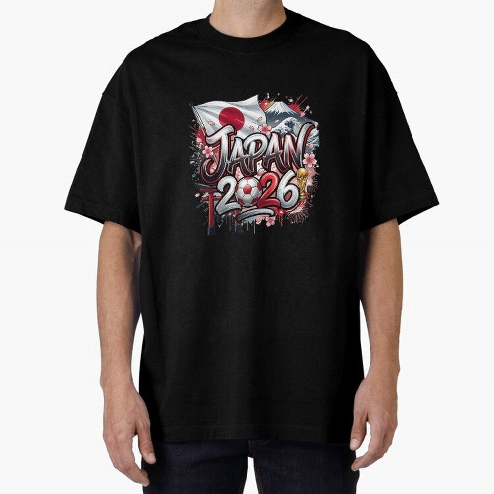 Japan World Cup 2026 Football Legacy Oversized T-Shirt Feel the Heartbeat of Match Day Hype around FIFA World Cup 2026, Haaland, Netherlands, Football History, Final Match Energy, Crowd Noise and Once in a Lifetime Moments; Created for Match Day