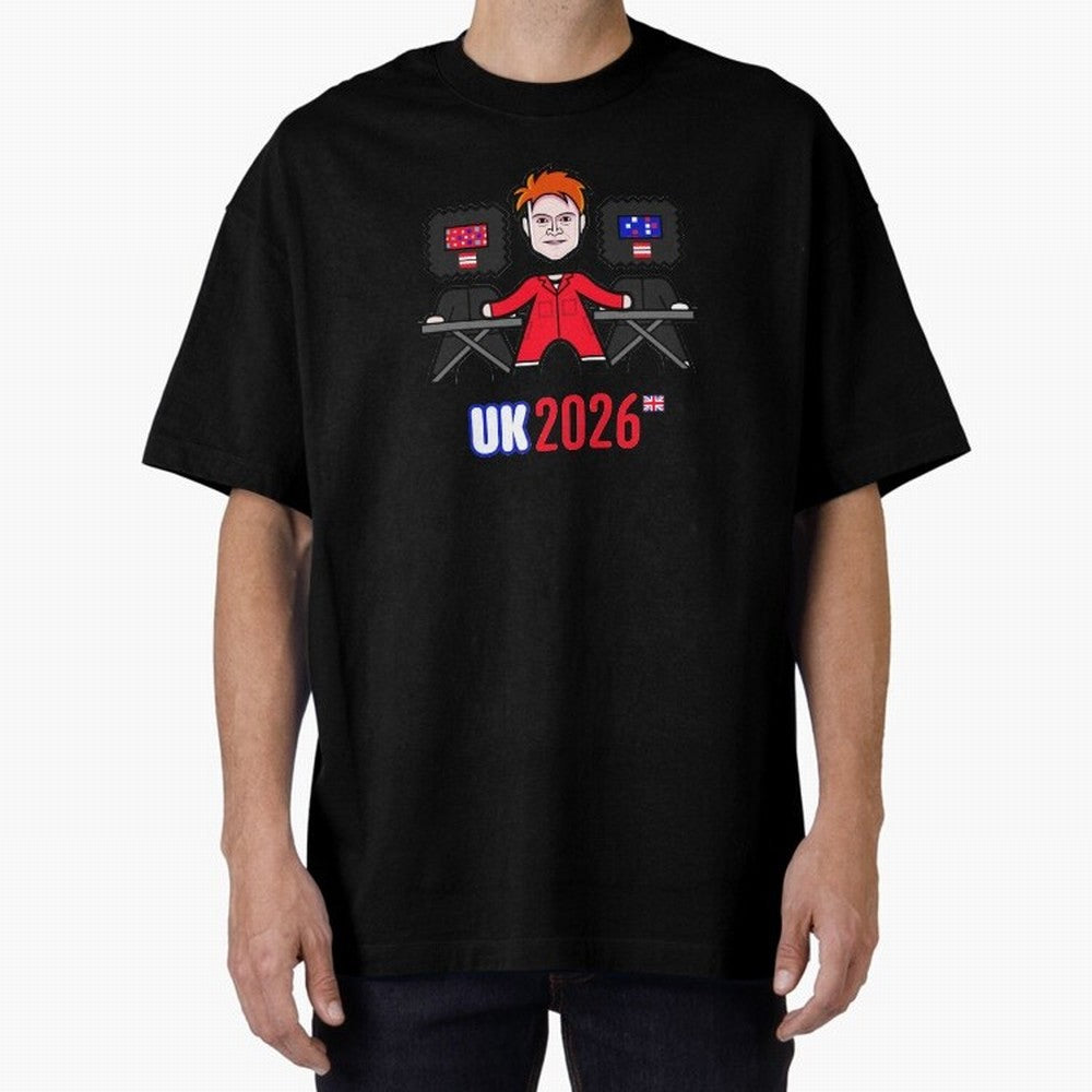 United Kingdom 2026 Oversized T-Shirt Relive Legendary Nights from Match Day Hype around FIFA World Cup 2026, Messi, Germany, Championship Spirit, Famous Goals, Roaring Crowds and International Football Unity; Created for Match Day Parties, Soccer