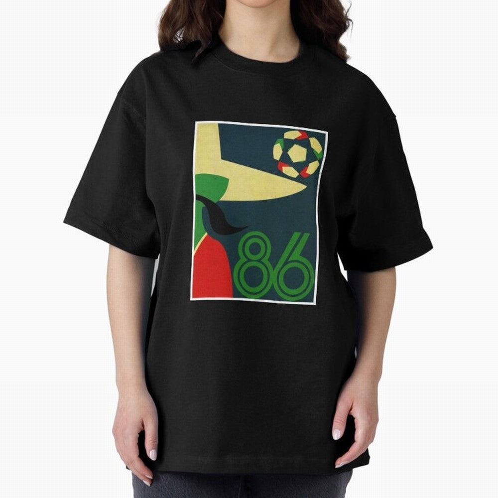 World Cup in Mexico 1986 Oversized T-Shirt Make Every Match About the FIFA World Cup 2026 Journey through Cristiano Ronaldo, Haaland and CR7 Highlights, Portugal, Spain and Germany Pride, Champion Mindset, Group Stage Buzz, Knockout Tension and