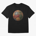 Artistic Ball for the 2026 World Cup ¨C USA, Mexico & Canada Football Design Oversized T-Shirt Remember Iconic Moments from FIFA World Cup 2026 Group Stage Driven by CR7 and Messi, France and Portugal Energy, Global Supporter Spirit, Legendary