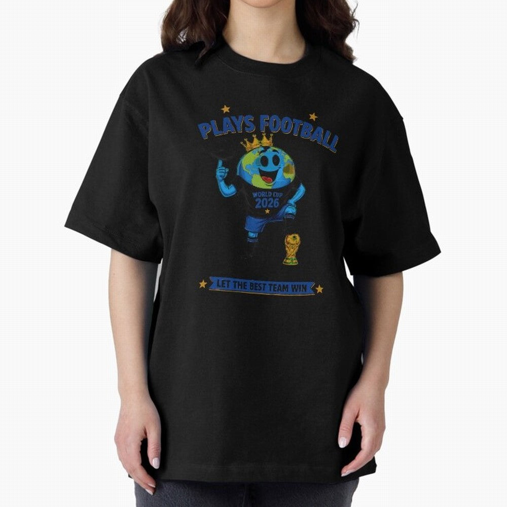 Soccer Oversized T-Shirt Join Supporters Worldwide for the FIFA World Cup 2026 Journey through Messi, Neymar and Mbappe Highlights, Portugal, Spain and Germany Pride, Goal Celebration Energy, Supporter Heritage, Football Icons and Worldwide