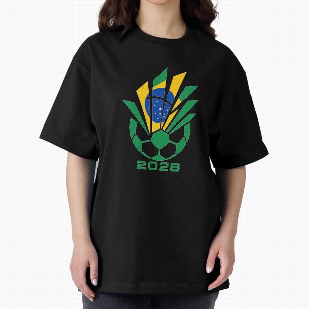 Mexican Soccer 2026 Flag Burst Emblem Oversized T-Shirt Feel International Energy from the FIFA World Cup 2026 USA Canada Mexico Journey through Cristiano Ronaldo, Haaland and CR7 Highlights, Argentina and Brazil Pride, Match Day Excitement,