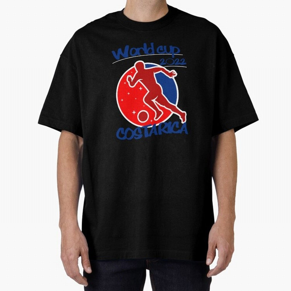 Costa Rica World Cup 2022 Oversized T-Shirt Live the Energy of Match Day Hype around FIFA World Cup 2026, Cristiano Ronaldo, Haaland and CR7, England, Global Supporter Spirit, Legendary Goals, National Colors and Tournament Celebration; Perfect for
