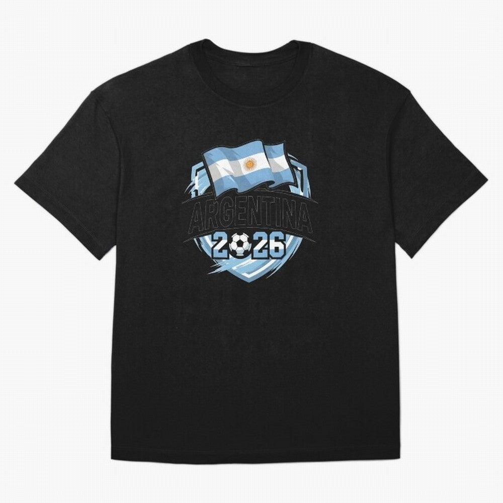 ARGENTINA World Cup 2026 Poster ¨C ARGENTINA Football Oversized T-Shirt Make Your Look Match FIFA World Cup 2026 for Fans of Neymar, Haaland and Cristiano Ronaldo and England, Bringing Goal Celebration Energy, Supporter Heritage, Football Icons and