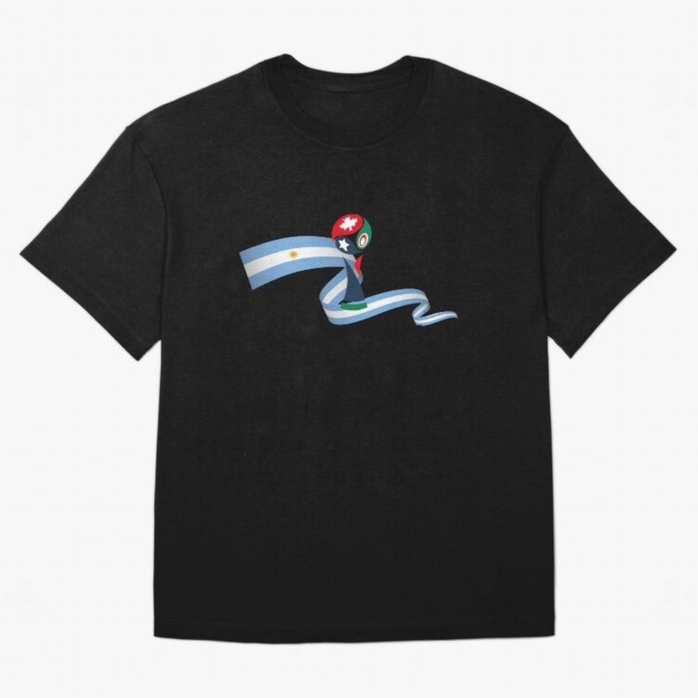 World Cup 2026 Team Argentina Oversized T-Shirt Carry the Dream of FIFA World Cup 2026 Group Stage Centered on CR7 and Messi, France and Portugal Energy, Fan Favorite Moments, National Team Passion, Big Match Drama and Soccer History; Great for